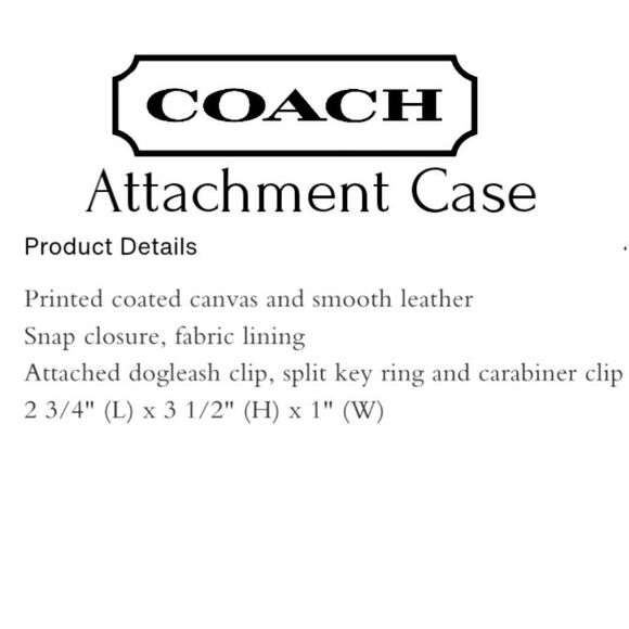 Coach Chambray (denim) Horse and Carriage Attachments Case - Picture 3 of 7